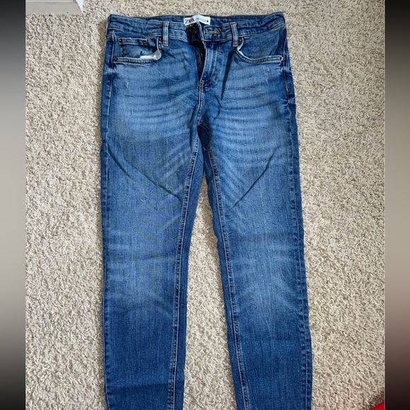 Zara Blue Jeans Size 8 - Picture 1 of 2